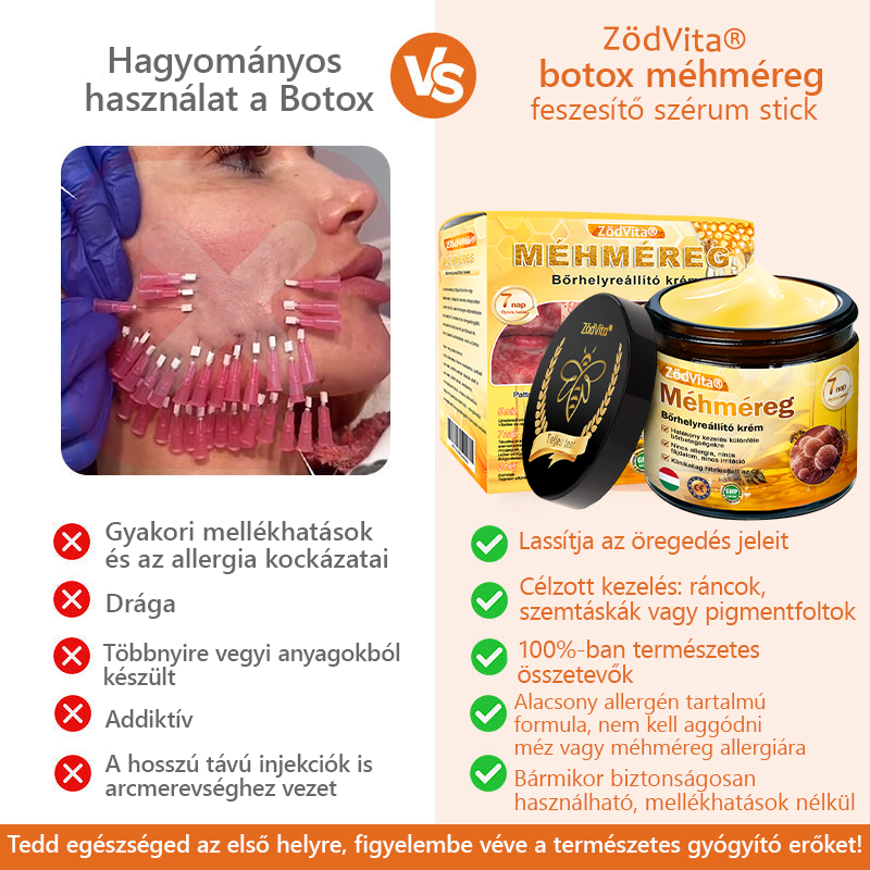 HU🐝✨ ZödVita® Méhméreg Bőr Helyreállító Krém 🔥 Magyar fejlesztés, magyarországi gyártás és szállítás