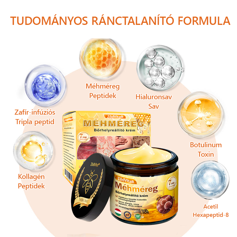 HU🐝✨ ZödVita® Méhméreg Bőr Helyreállító Krém 🔥 Magyar fejlesztés, magyarországi gyártás és szállítás