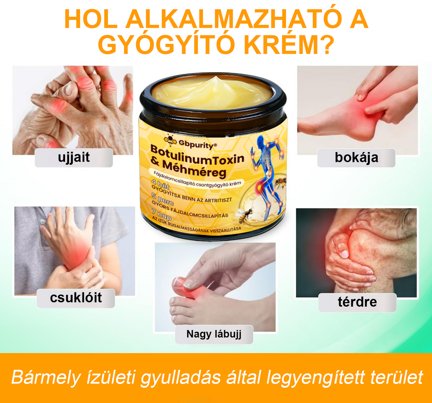 Gbpurity® Botulinum Toxin & Méhméreg Fájdalomcsillapító Krém – Hivatalos Márkabolt, MOT Jóváhagyással