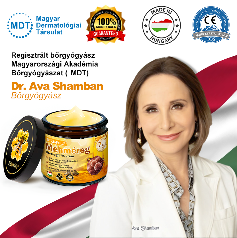 🐝🐝 ZödVita® Méhméreg Bőr Helyreállító Krém (👨⚕CE jóváhagyott)👍✅