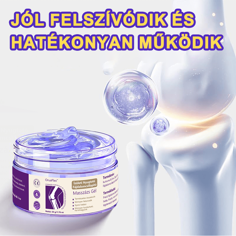 🌿𝐎𝐫𝐮𝐚𝐅𝐥𝐞𝐱™ Kurkuma & Emu Olaj Ízületi Fájdalomcsillapító Masszázs Gél👨⚕️Középkorúaknak és időseknek készült