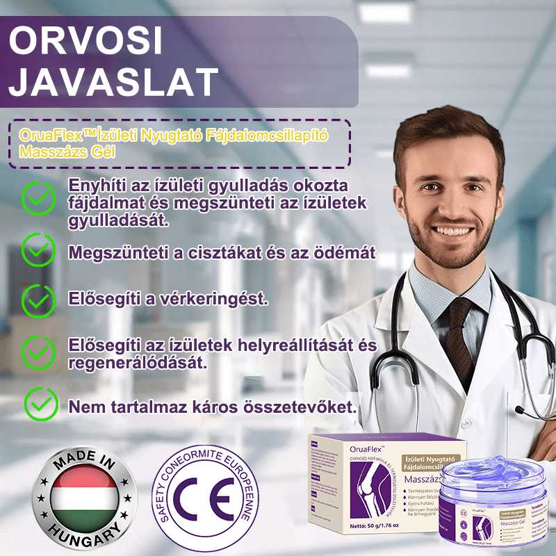 🌿𝐎𝐫𝐮𝐚𝐅𝐥𝐞𝐱™ Kurkuma & Emu Olaj Ízületi Fájdalomcsillapító Masszázs Gél👨⚕️Középkorúaknak és időseknek készült