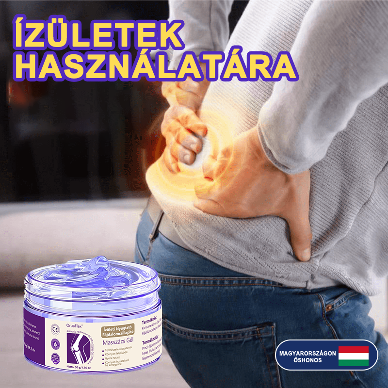 🌿𝐎𝐫𝐮𝐚𝐅𝐥𝐞𝐱™ Kurkuma & Emu Olaj Ízületi Fájdalomcsillapító Masszázs Gél👨⚕️Középkorúaknak és időseknek készült