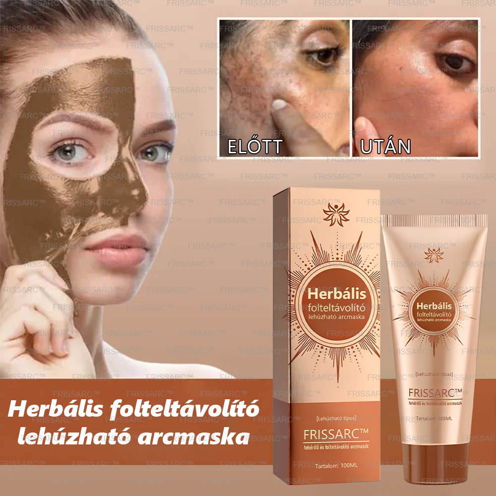 FRISSARC™ fehérítő és folteltávolító arcmaszk👨🔬A HUNCRO bőrgyógyász szakértői csapata által kifejlesztve