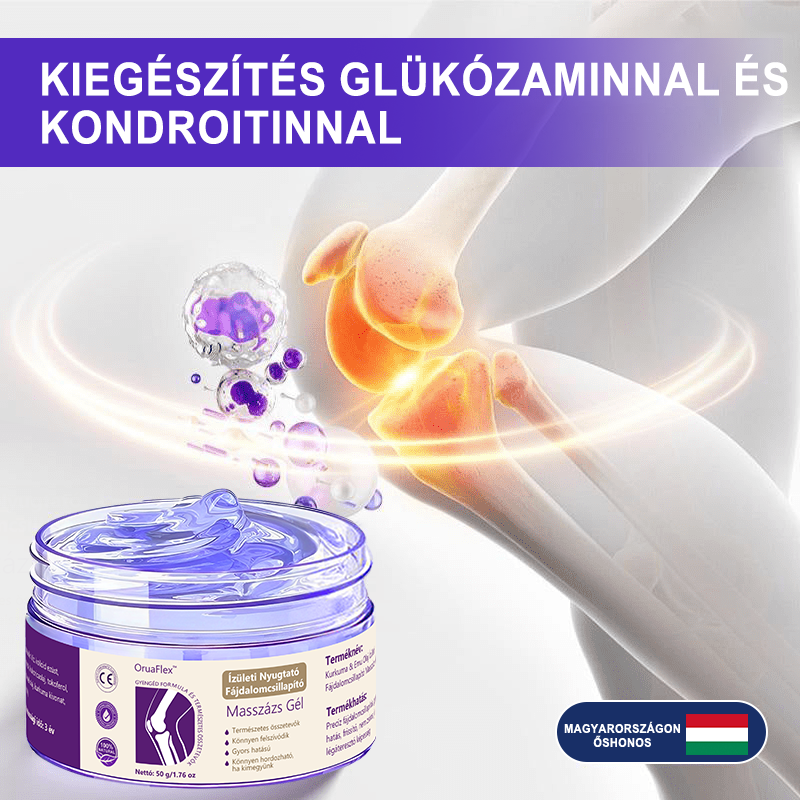 🌿𝐎𝐫𝐮𝐚𝐅𝐥𝐞𝐱™ Kurkuma & Emu Olaj Ízületi Fájdalomcsillapító Masszázs Gél👨⚕️Középkorúaknak és időseknek készült