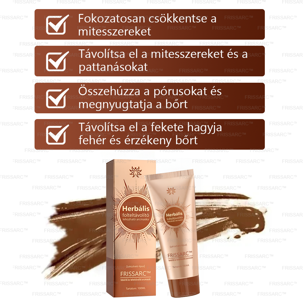 FRISSARC™ fehérítő és folteltávolító arcmaszk👨🔬A HUNCRO bőrgyógyász szakértői csapata által kifejlesztve