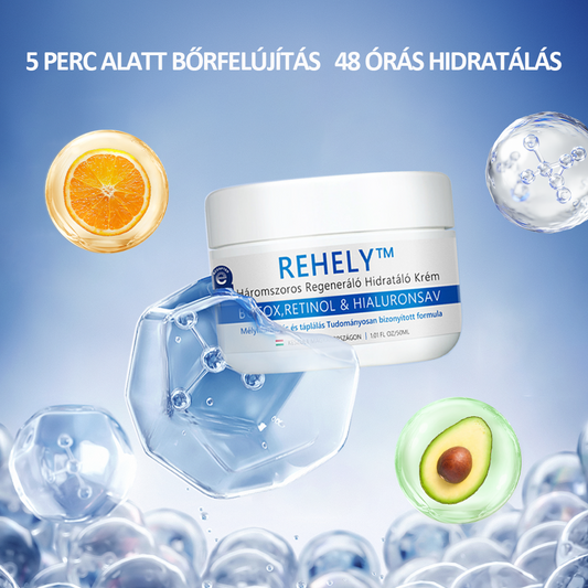 3️⃣REHELY™ Háromszoros Regeneráló Hidratáló Krém|BOTOX,RETINOL&HIALURONSAV|Mélyhidratálás és táplálásTudományosan bizonyított formula