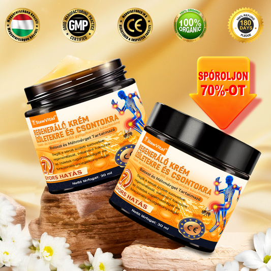 𝑺𝒕𝒂𝒘𝑽𝒊𝒕𝒂𝒍® Botoxot és Méhmérget Tartalmazó Regeneráló Krém Ízületekre és Csontokra | MOT (Magyar Ortopéd Társaság) által tanúsított termék