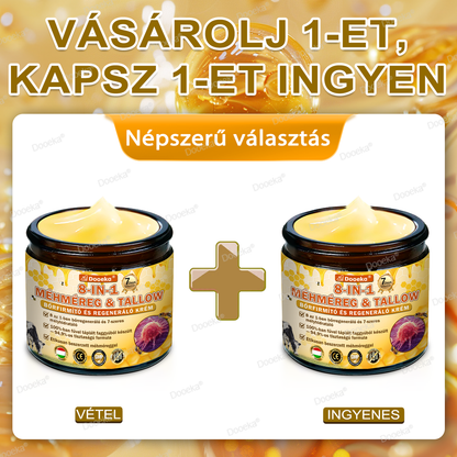 Dooeka® 𝟖-𝐈𝐧-𝟏 Méhméreg & Tallow Bőrfirmító és Regeneráló Krém 💥 (7 napon belül hatékony) Méhméreg + Tallow · 7X Mélyhidratálás, célozza meg a ráncokat, megereszkedést, striákat, sötét foltokat, purpurát, gyulladásokat és még sok mást.
