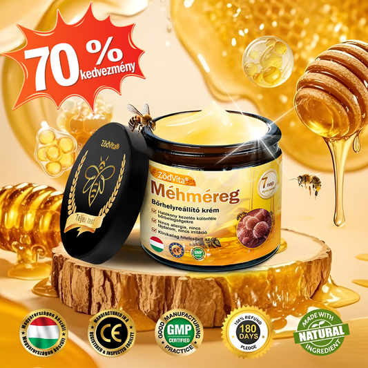 ZödVita® Méhméreg Bőr Helyreállító Krém |  Magyar fejlesztés, magyarországi gyártás és szállítás