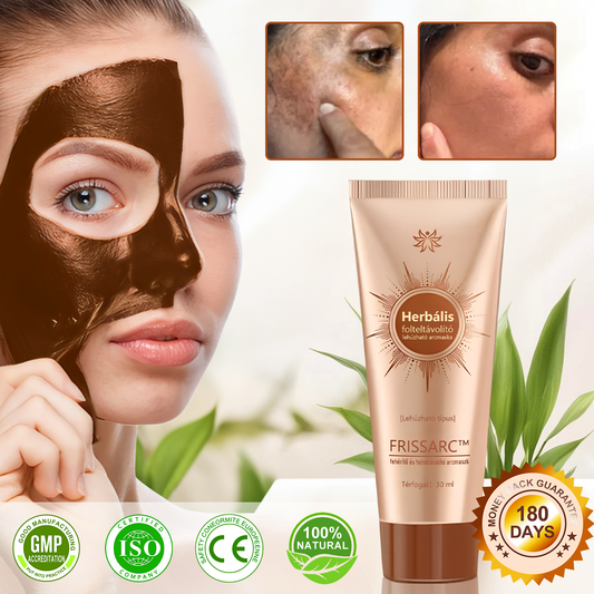 ☀️🌙𝐅𝐑𝐈𝐒𝐒𝐀𝐑𝐂™ Fehérítő És Folteltávolító Arcmaszk | Természetes összetevők tartósan eltüntetik a foltokat, szeplőket és napfoltokat.