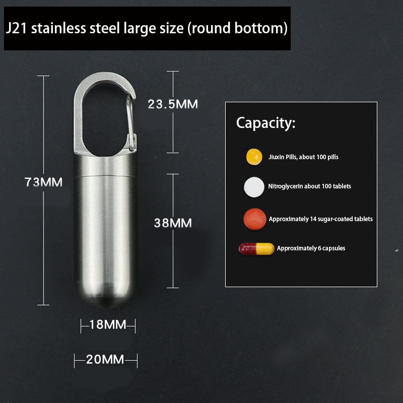 (🔥Last Day Promotion  - 49% off)2024-Moisture-proof and Waterproof Stainless Steel Sealed Storage Bottle