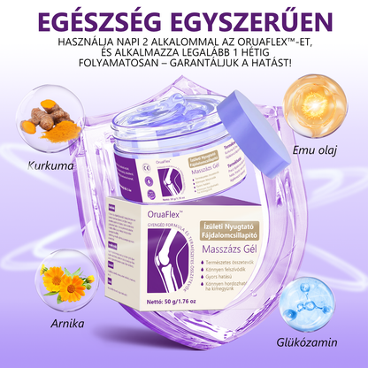 🌿𝐎𝐫𝐮𝐚𝐅𝐥𝐞𝐱™ Kurkuma & Emu Olaj Ízületi Fájdalomcsillapító Masszázs Gél👨‍⚕️Középkorúaknak és időseknek készült