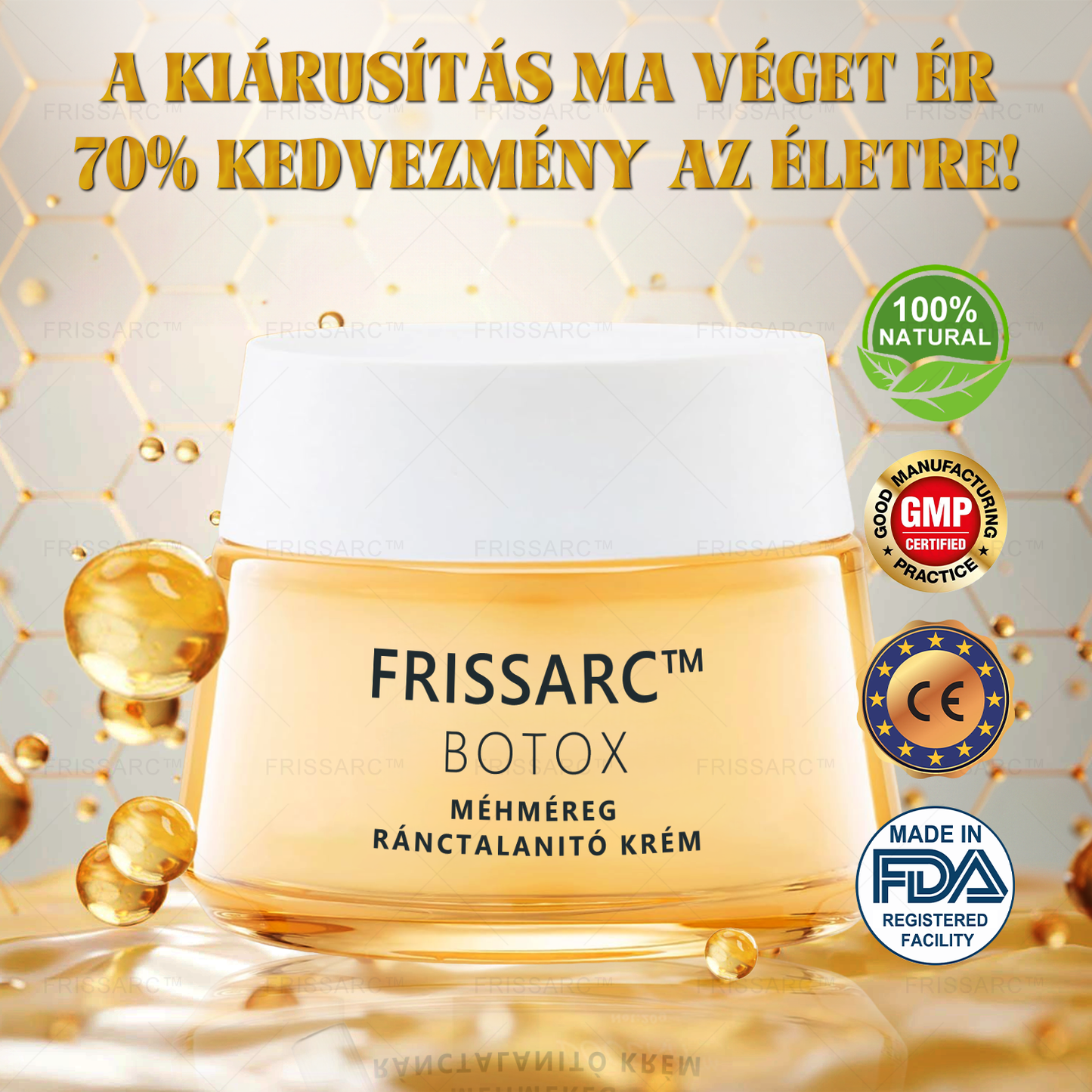 🏵️FRISSARC™ Botox Méhméreg Ránctalanító Krém