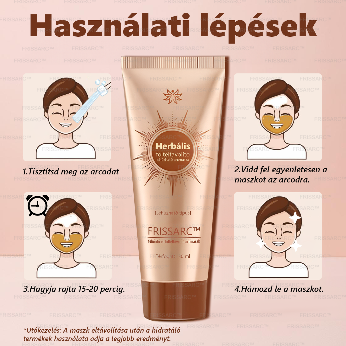 FRISSARC™ fehérítő és folteltávolító arcmaszk –👩‍⚕️Természetes összetevők tartósan eltüntetik a foltokat, szeplőket és napfoltokat.